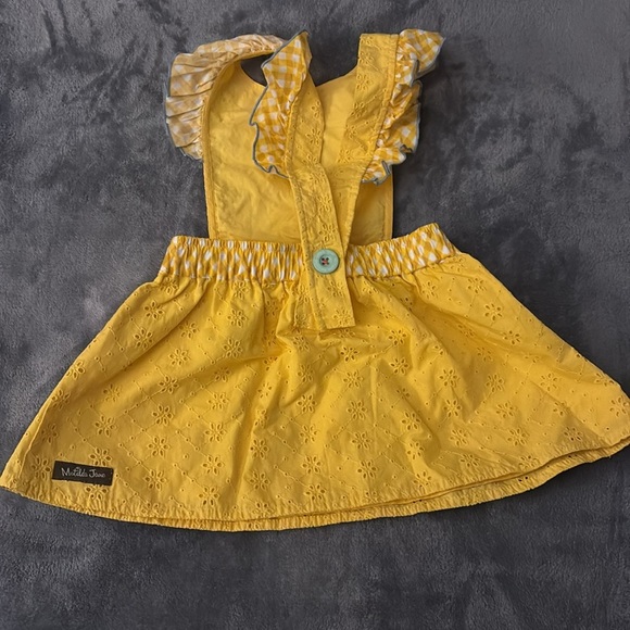 Yellow Eyelet Dress Matilda Jane - Picture 3 of 4